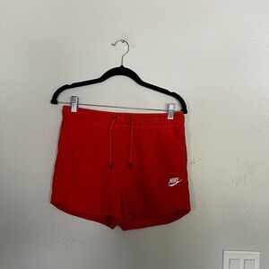 Nike Women's Athletic Red Orange Shorts